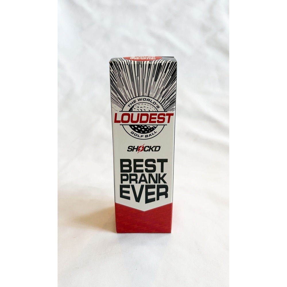 New SHOCK'D Golf Balls 3-Ball Sleeve White